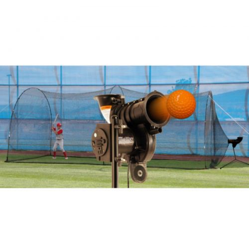  Heater Sports PowerAlley Lite-Ball Pitching Machine & PowerAlley Batting Cage