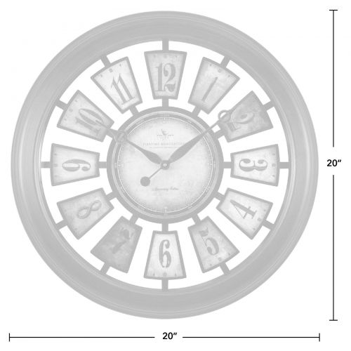  FirsTime Numeral Plaques Wall Clock
