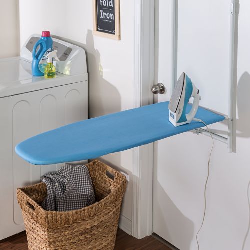  Honey-Can-Do Honey Can Do Over The Door Rust-Resistant Ironing Board, Blue