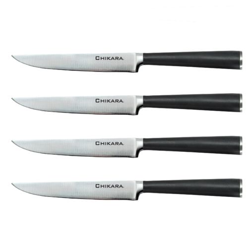  Ginsu Chikara Series Forged 4-Piece Steak Knives Set 420J Japanese Stainless Steel Knife Set