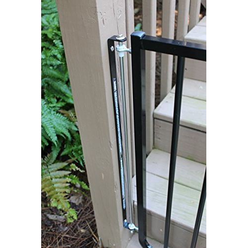  Unbranded Easy to Install Black Weatherproof Outdoor Safety Gate for Patios & Decks