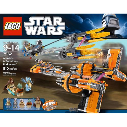 LEGO Star Wars Anakins and Sebulbas Podracers