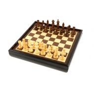 AMBASSADOR Craftsman Natural Wood Veneer Deluxe Chess Set