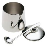 Frieling Stainless Steel Sugar Bowl with Lid and Spoon