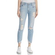 MOTHER Sinner Distressed Straight Jeans in Thanks for Nothin