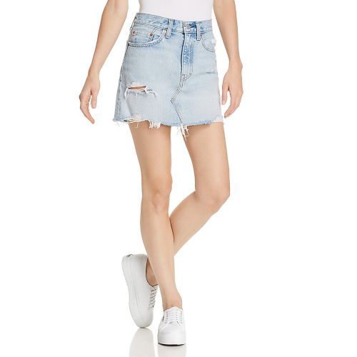 리바이스 Levis Deconstructed Denim Skirt in Whats The Damage