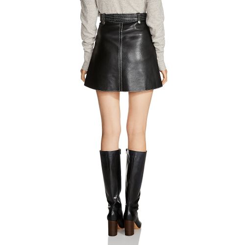 마쥬 Maje Jouki Leather Mini Skirt