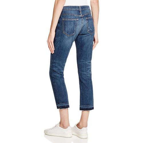  CurrentElliott Cropped Straight Jeans in Loved
