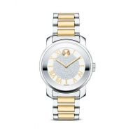 Movado BOLD Luxe Stainless Steel and Silver Tone Dial Watch, 32mm