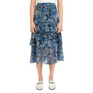 The Kooples Tiered Floral Paisley Skirt