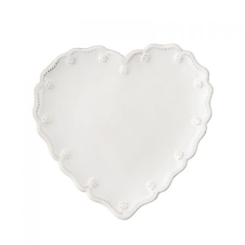 줄리스카 Juliska Berry & Thread Heart Cocktail Plate, Set of 4