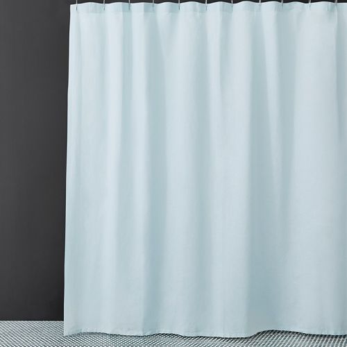  Waterworks Washed Linen Shower Curtain