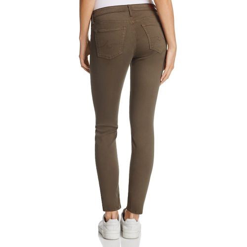  AG Sateen Legging Ankle Jeans in Army Green - 100% Exclusive