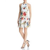 AQUA Strappy Floral Print Dress - 100% Exclusive