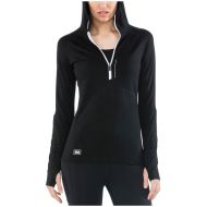 MONS ROYALE Checklist Hooded Long Sleeve Top - Womens