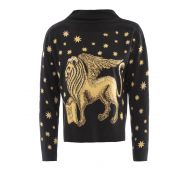 Alberta Ferretti Lion and stars intarsia sweater