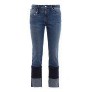 Alexander Mcqueen Double maxi turn-up skinny jeans