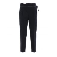Brunello Cucinelli Embellished wool cigarette trousers