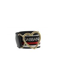 Dolce & Gabbana Heart buckled elastic belt