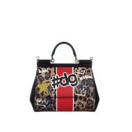 Dolce & Gabbana Sicily medium animalier print bag