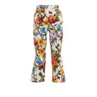 Dolce & Gabbana Floral print flared crop trousers