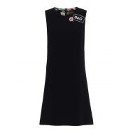 Dolce & Gabbana Sequin logo black little dress