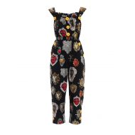 Dolce & Gabbana Sacred hearts print cotton jumpsuit