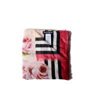 Dolce & Gabbana Rose striped cashmere blend scarf