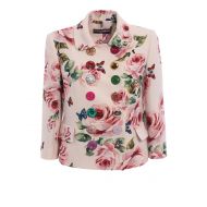 Dolce & Gabbana Flower print wool and silk jacket