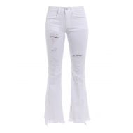Dondup Trumpette white high waisted jeans