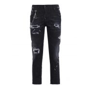 Dsquared2 Cool Girl faded black cropped jeans