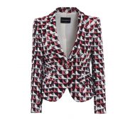 Emporio Armani Patterned fitted blazer
