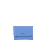 Furla Babylon S light blue trifold wallet