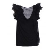 Givenchy Pleated ruched jersey top
