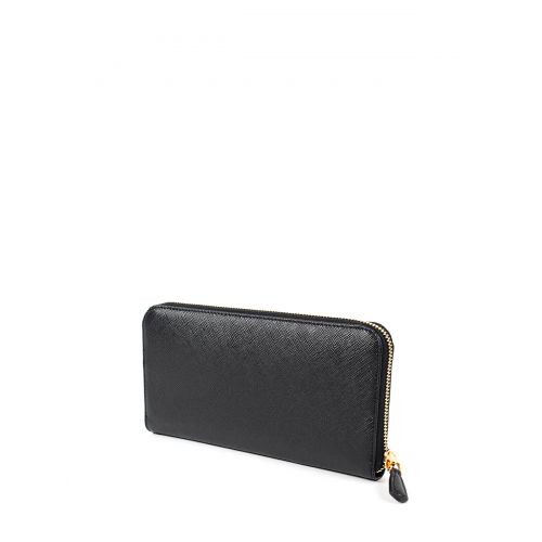 프라다 Prada Saffiano leather zip around wallet