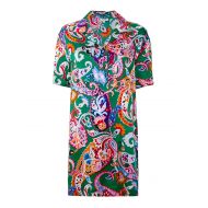 Kenzo Colourful paisley print silk dress
