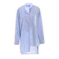 Loewe Asymmetrical linen and cotton shirt