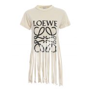 Loewe Long fringe boxy cotton T-shirt
