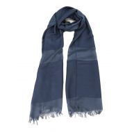 Max Mara Tessile blue silk and viscose scarf