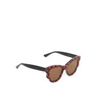 Mcq Red chequered sunglasses