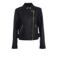 Michael Kors Napa leather biker jacket
