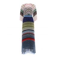 Missoni Multicolour pattern pleated dress