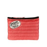 Supeeer Mon Moncler red nylon pouch