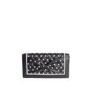 Moschino Boutique Polka-dots printed leather clutch