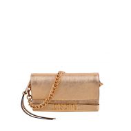 Moschino Chain detailed leather clutch