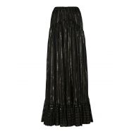 Philosophy di Lorenzo Serafini Silk maxi skirt with golden yarns
