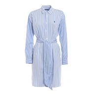 Polo Ralph Lauren Striped cotton belted shirt dress