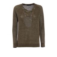 Polo Ralph Lauren Olive linen over sweater