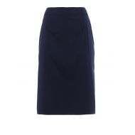 Prada Stretch poplin A-line blue skirt