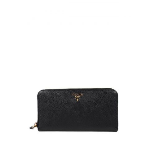 프라다 Prada Saffiano leather zip around wallet